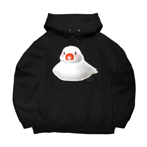 おすわりポチャ白文鳥ちゃん Big Hoodie