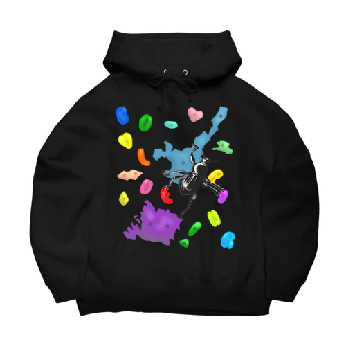 【背面プリント】ボルダリング鉄アレイ Big Hoodie