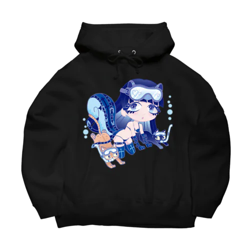 ビックシルエットパーカー：水中散歩 Big Hoodie