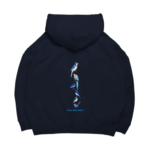 I love blue birds 2 Big Hoodie