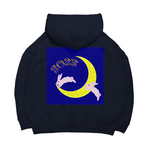 うさぎ年　2023　ピンク・ラビット Big Hoodie