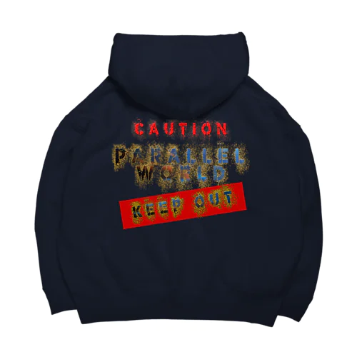 caution「parallelworld」ー立入禁止(バックプリント) Big Hoodie