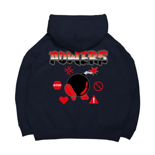 POWERS RED Big Hoodie