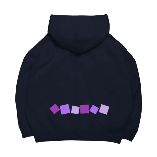 紫色の四角形 Big Hoodie