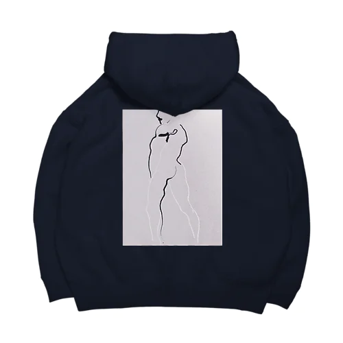 abstract inked memory Big Hoodie