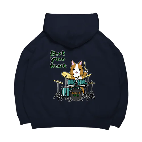 なまらコーギーはち★ドラマーはちビッグシルエットパーカー Big Hoodie