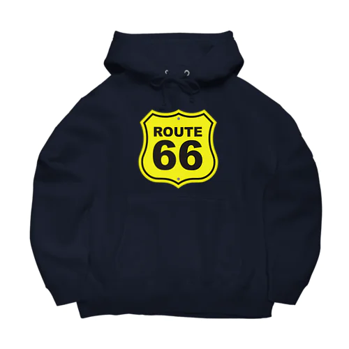 U.S. Route 66  ルート66　イエロー ビッグシルエットパーカー