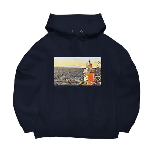 海を見守る灯台 Big Hoodie