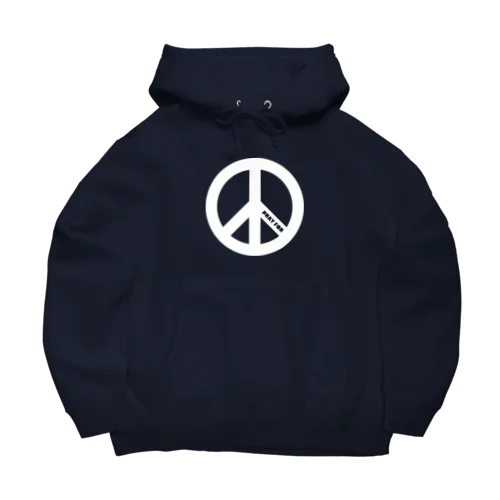 PRAY FOR PEACE ピースマーク ブラック Big Hoodie