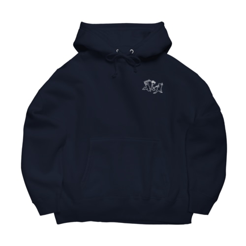 [ワンポイント]【ぎがといっしょ】《白線》 Big Hoodie