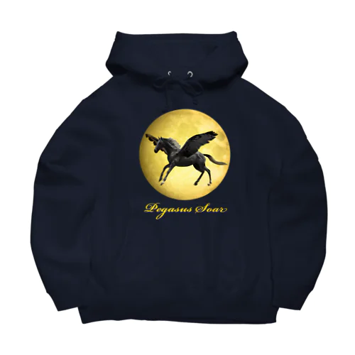 Pegasus soar in the moonlight Big Hoodie