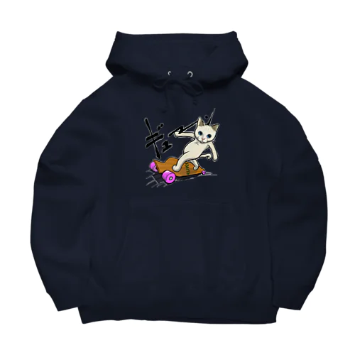 ロングボードねこ Big Hoodie