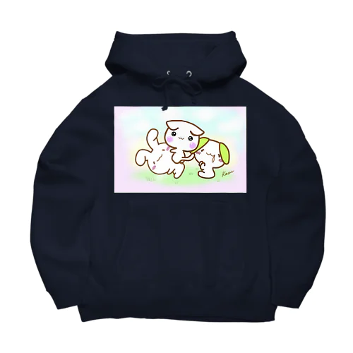 お外で3匹けあうさ Big Hoodie