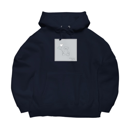 🧸 Bear and heart balloon.  Big Hoodie