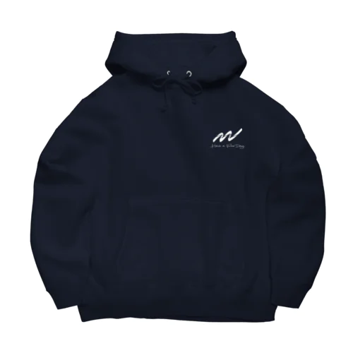 パーカー白ロゴ Big Hoodie