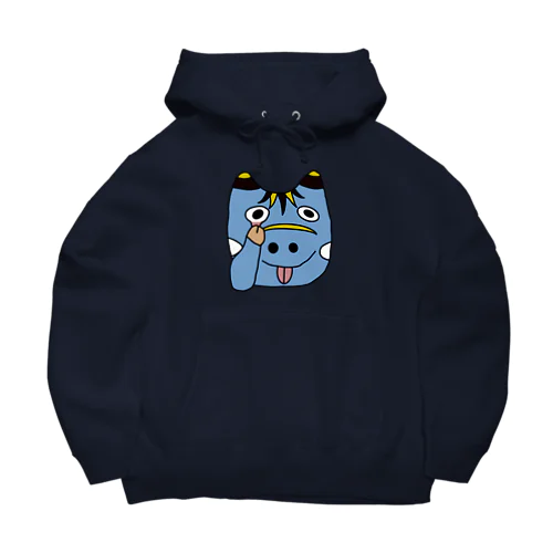 あっかんべーこ(青) Big Hoodie