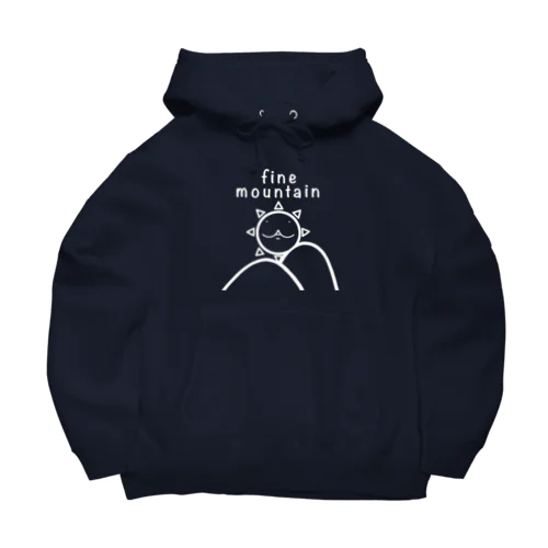 fine mountain outdoor 白ヌキ Big Hoodie