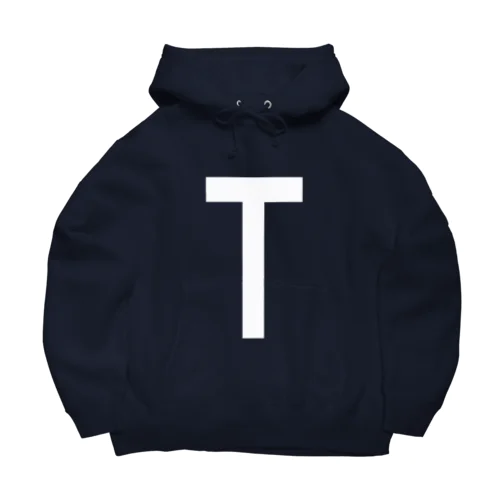 T　イニシャル Big Hoodie