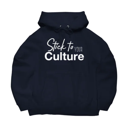 STYC WHITE logo Big Hoodie