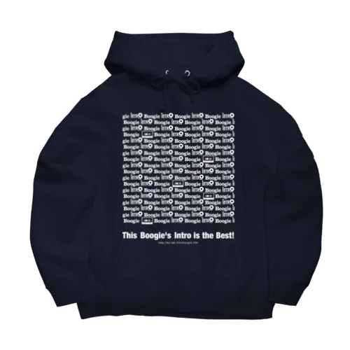 モノグラム白プリ Big Hoodie