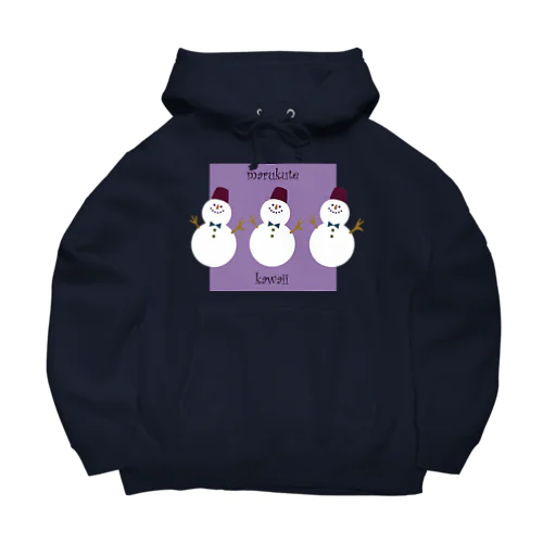 まるくて かわいい purple Big Hoodie