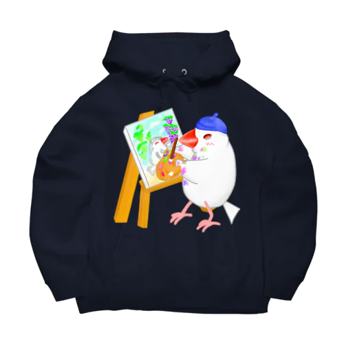 芸術の秋文鳥 Big Hoodie