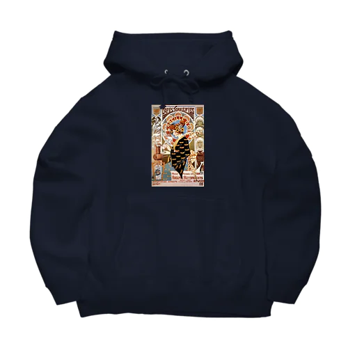 フランス版ハイカラさんが通る???　どことなくミュシャ風　 Big Hoodie