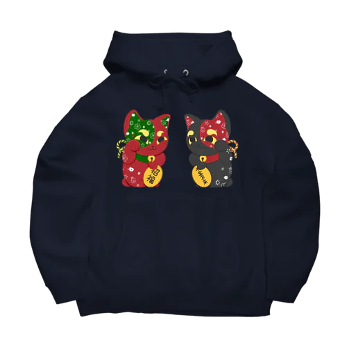 ふく福呼猫 Big Hoodie