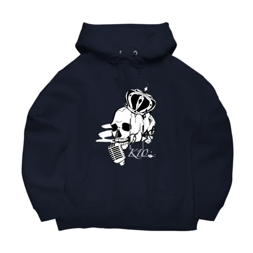 K10オリジナルロゴパーカー黒、紺 Big Hoodie