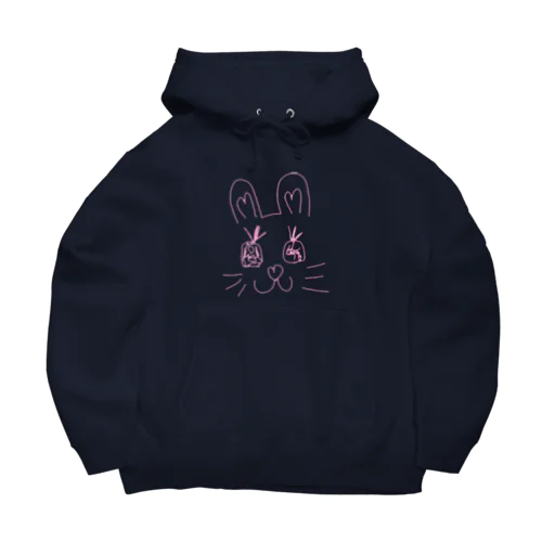 ウサピョン。可愛すぎかよっシリーズ♡ Big Hoodie