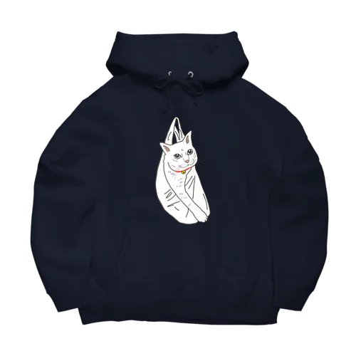 ビニール袋に入った猫 Big Hoodie