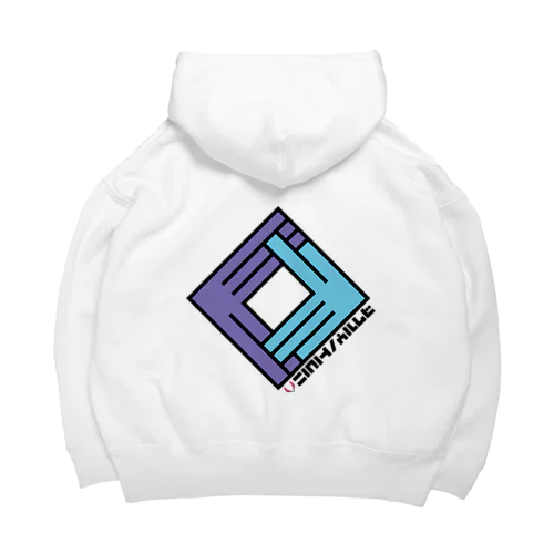 狐の窓 (紫×水) Big Hoodie