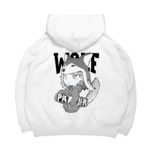 WOLF ビッグシルエットパーカー