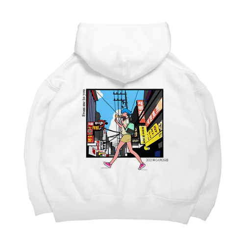 ソウルの背景 Big Hoodie