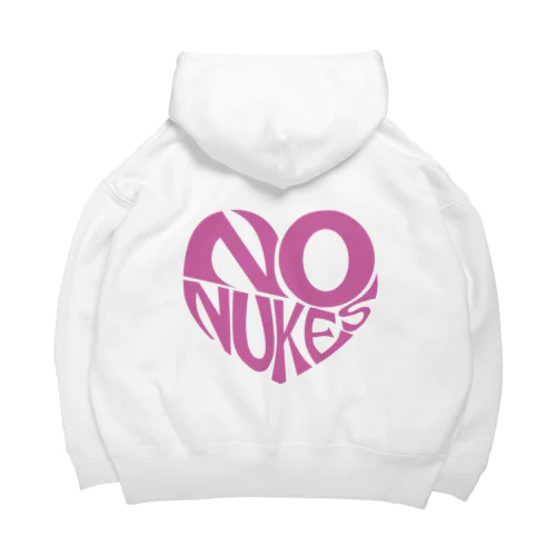 NO NUKES HEART Big Hoodie