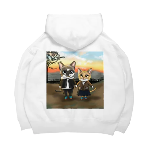 夕暮れデート Big Hoodie