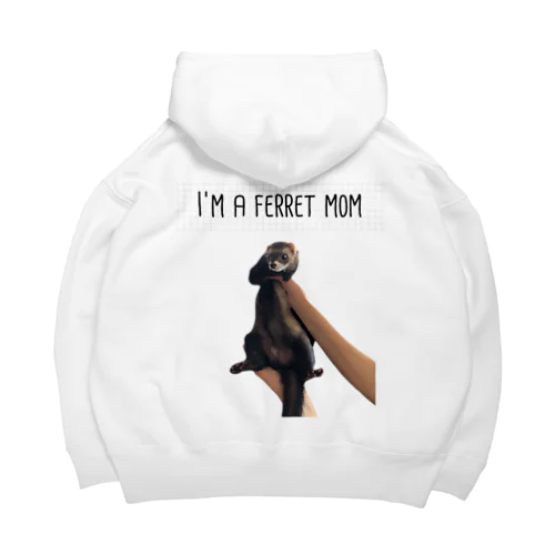 I'm a ferret mom ビッグシルエットパーカー