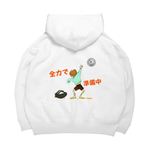 toncoo 文字入り　全力で準備中 Big Hoodie