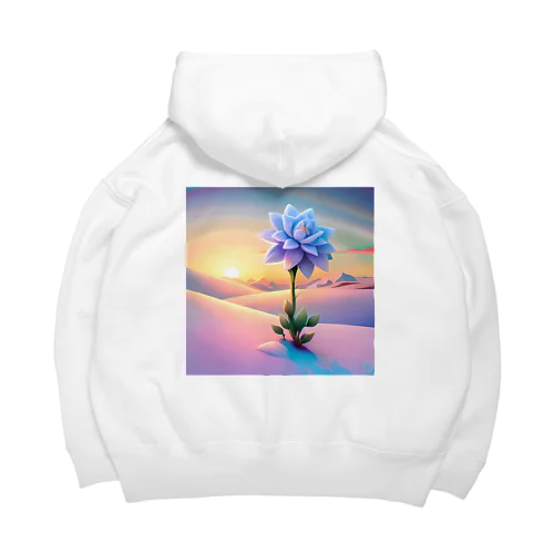 雪原の雪花 Big Hoodie