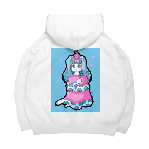 弱っているときは寂しいうさぎ Big Hoodie