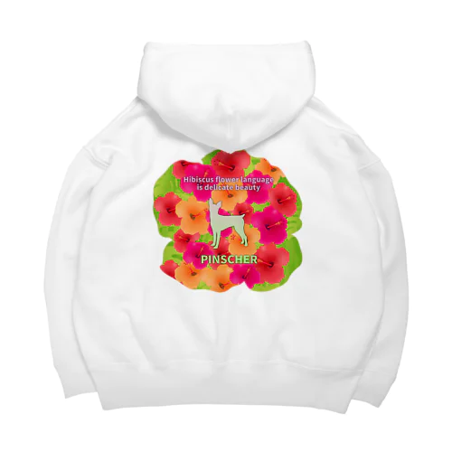 ピンシャー　hibiscus　花言葉　onehappiness Big Hoodie