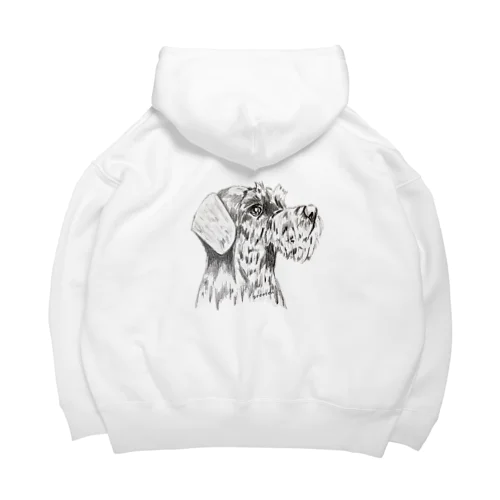 シュナウザー　テリアアート犬 Big Hoodie