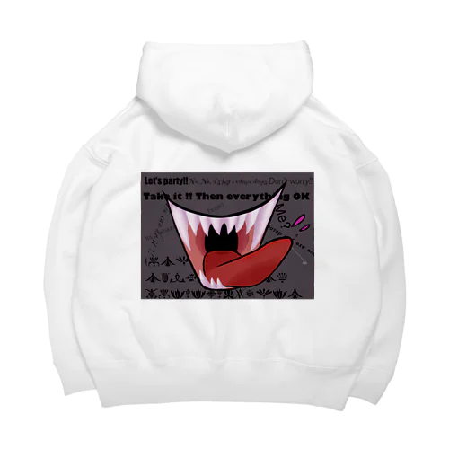 【背面】demon mouth Big Hoodie