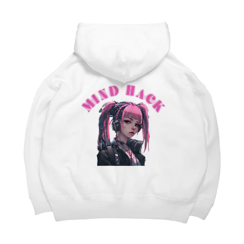 サイバーパンク少女　ツインテール Big Hoodie