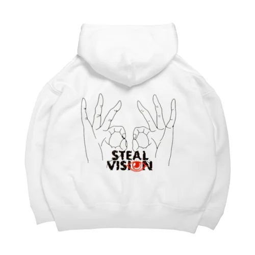 steal vision覗き目ビックシルエットパーカー Big Hoodie