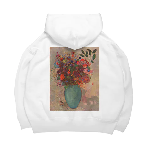 トルコ石色の花瓶の花 /  The turquoise vase Big Hoodie