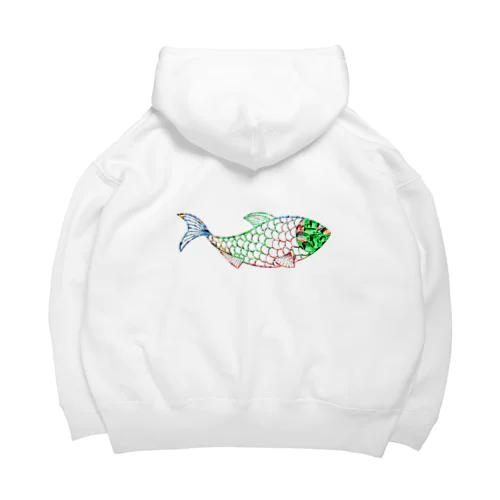 魚　water drop Big Hoodie