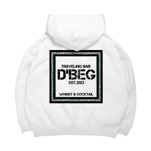 D'BEG Ver.モノクロ1 Big Hoodie