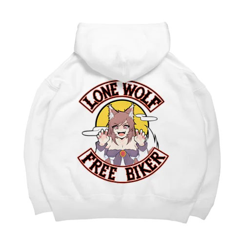 影狼ちゃんMCパッチパーカー Big Hoodie