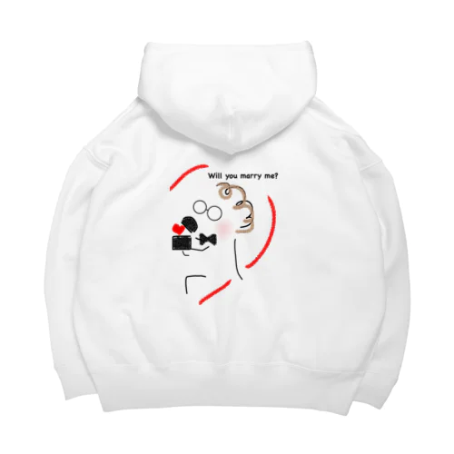 Will you marry me?結婚してくれますか？ Big Hoodie